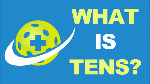 Main logo combined with the question, "What is TENS?"